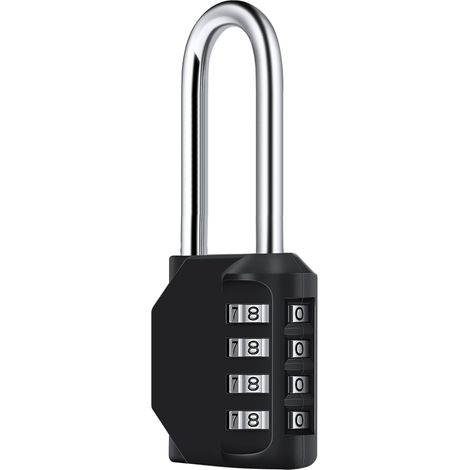 Cadenas à combinaison long, cadenas étanche à 4 chiffres, W (1/5)