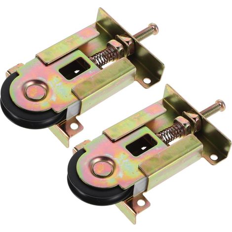 2 Pack Sliding Cabinet Door Rollers Adjustable Height Replacement Rollers with POM Wheels Fittings for Wardrobe Sliding Doors (1/5)