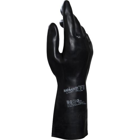 Gant polychloroprène/latex UltraNeo 420 noir T10 - MAPA - 181670