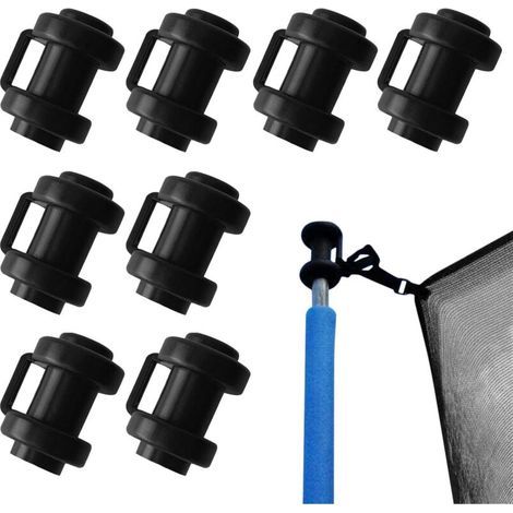 Packung mit 8 Trampolin-Zaunpfostenkappen, 1-Zoll-Trampolin-Sicherheitskappen, Trampolinteilen und Zubehör