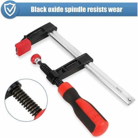 1pcs serre joint de barre de menuiserie 50 × 150 mm,pinces robustes en F,serre-joints d'établi de barre à dégagement rapide,woodworking clamp pour rail de guidage-une Fixation Précise (1/5)