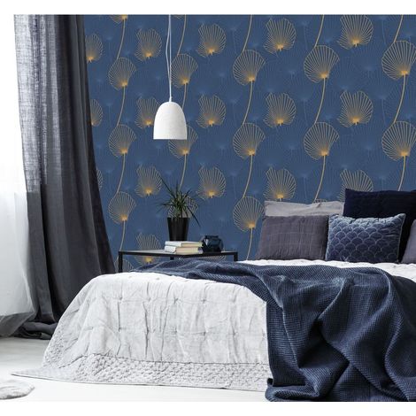 Joy De Jouer Tapete 1005 x 52 cm Blau, Gold (1/4)