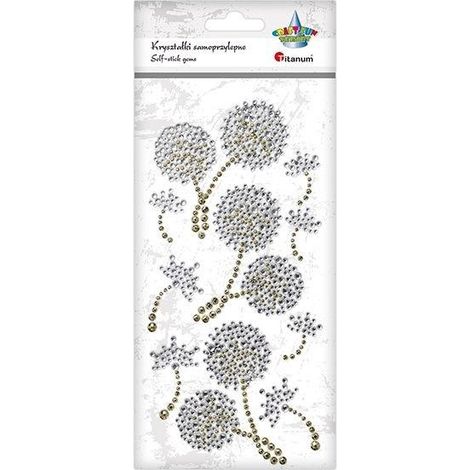 Selbstklebende Kristall-Löwenzahnblüten, 10 Stück