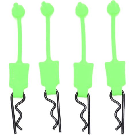 4 Pièces Attaches Universelles pour Coque de Voiture RC 1/10, Écrous et Fermoirs de Remplacement Accessoire Modélisme Vert (1/5)