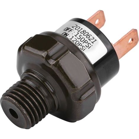 Interruttore universale per compressore d'aria auto da 12 V (120-150 PSI) con controllo della pressione dell'aria.