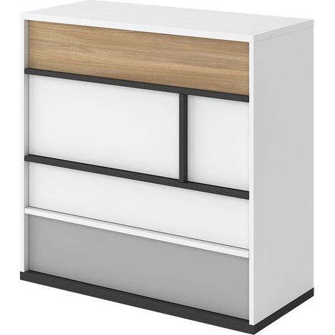 Commode Marvesi 106 , Avec tiroirs, Nombre de tiroirs: 4, 91x90x40cm
