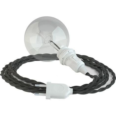 Lampe suspension creative cables tm26 câble effet soie 5 m (1/3)