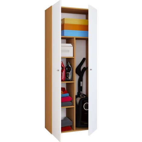 Holz Besenschrank Putzschrank Vandol K (1/2)