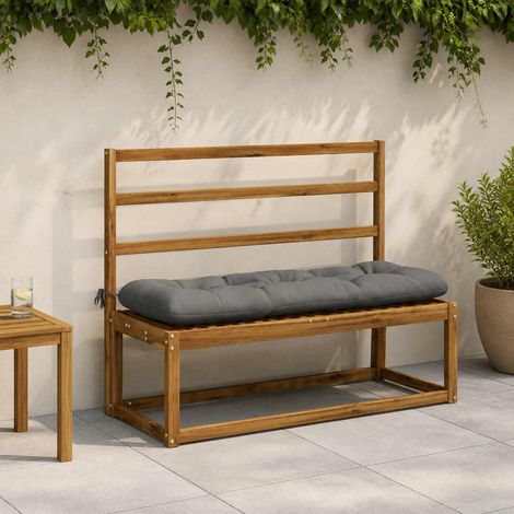 vidaXL Coussin de banc VIANEN 100 % polyester Gris 110 x 40 x 12 cm (1/5)