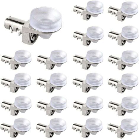 30 Pièces Cremaillere Etagere,Taquets Pour étagères Chevilles d'étagère de Placard de Remplacement,Supports D'étagères de Cuisine, Supports Pour étagère,Bibliothèque,Placard réglables