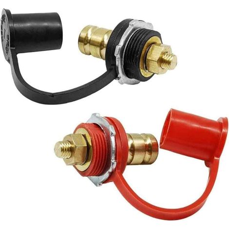 Bornes De Batería - 3/8 Pulgadas - 250 A - Para UTV VTT Coches Caravanas Barcos - Par (1/5)