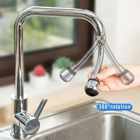 Rompigetto aeratore prolungato flessibile estensore per lavandino cucina (1/5)