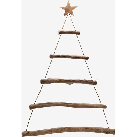 Árbol de Navidad para pared en madera de teca Esmeray SKLUM             