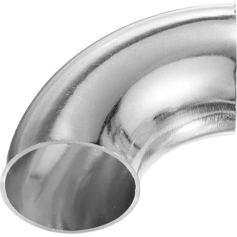 4-Pack OD 1.5 Inch 90 Degree Mandrel Bend Elbow, Epaisseur 1.5 mm 304 Acier Inoxydable Tuyau D'Echappement Coude pour Car Modified Exhaust System, Hauteur 65 mm (1/5)