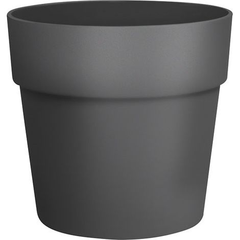 Pot Vibia Straight D30 Anthracite Design épuré, Résistant Au Gel/uv, Plastique Recyclé - Elho