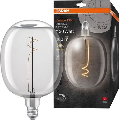 1906 Globo Claro Hilo Blanco 4.5w E27 Caliente - Osram