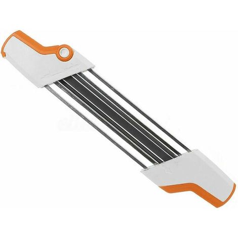 Affûteuse de chaîne de tronçonneuse 2 en 1 Easy File 3/8 "/ 4.0mm, ensemble d'affûtage de dents rapide de pas de scie à chaîne avec poignées, convient à toutes les marques Chiansaw 3/8" Pitch Chian