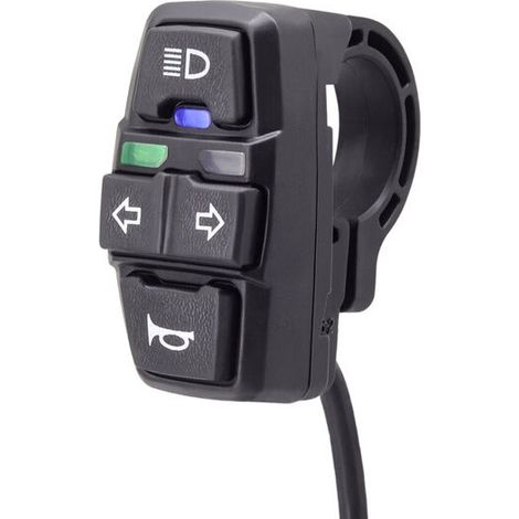 Vélo électrique Scooter interrupteur de lumière vélo électrique et interrupteur de klaxon bouton de moto peut contrôler le clignotant 1 pièces