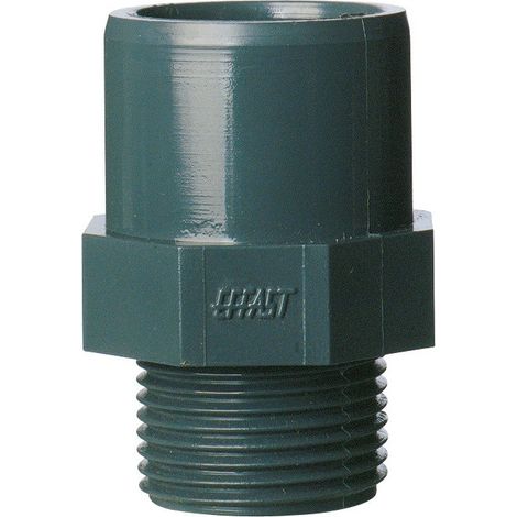 Punta de PVC de presión para pegar macho 33x42 para tubo macho 50 - hembra 40 mm