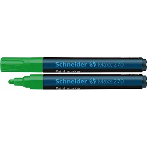 Schneider Lackmarker Maxx 270 127004 1-3mm Rundspitze grün (1/5)