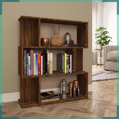 815245 Bibliothèque/Cloison Chêne marron 80x24x96 cm Bois d'ingénierie (1/5)