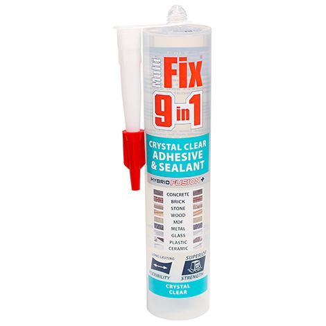TIMCO 9 In 1 Adhesive & Sealant Crystal Clear - 290ml