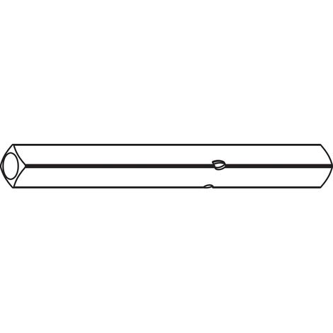 Tige de poignée PR 114 FS - Carré 9 mm, 135 mm, acier galvanisé Tige carrée