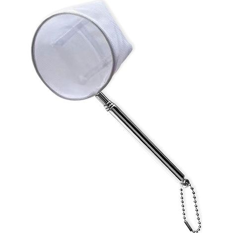 1 Pièce Épuisette, Manche Télescopique 19-39 Cm, Acier Inoxydable 304, Coton Doux, Pour Aquarium Et Étang (1/5)