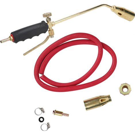 Kit de Chalumeau, Brûleur de Gaz avec Tuyau, Brûleur de Toiture, Chalumeau pour la Cuisson et la Décongélation, Barbecue, Fonte de Neige