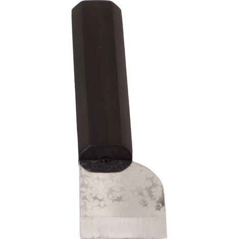 Couteau à cuir, couteau à dépecer, couteau de travail du cuir avec manche en ébène, couteau à effiler fait main (1/5)
