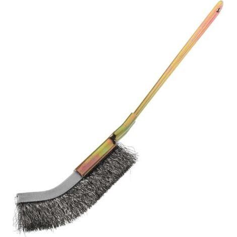 Brosse Métallique Acier Inoxydable à Manche Long Pour Éliminer La Rouille Et Nettoyer Poêles Brosse Nettoyage Multi-usages Pour Endroits Difficiles Accès (1/4)