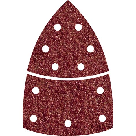wolfcraft - Lot de 10 Patins Abrasifs auto-agrippants, 2 pièces, pour Bois et Métal - Taille 95 mm - Grain 120 - réf. 1814000 (1/5)