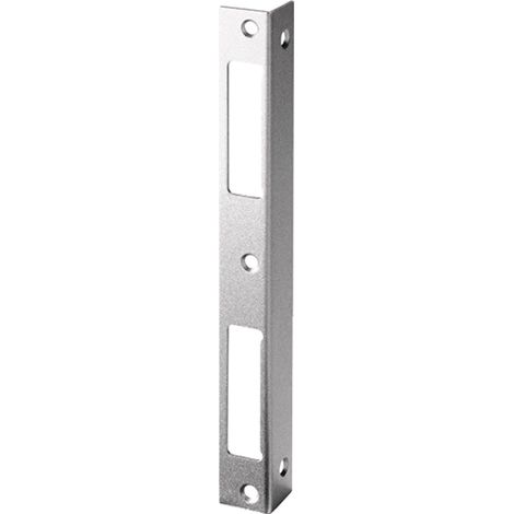 FP – Verrouillage d'angle S401 STA argent – Gâche pour crémone – Dimensions B20xL170mm – Épaisseur 1,5mm – Compatible avec serrures 0215/0415/0515/0615