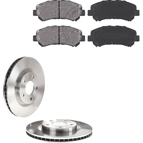 KIT FRENI ANTERIORI compatibile con NISSAN QASHQAI / QASHQAI +2 (J10,NJ10,JJ10E) - DISCHI + PASTIGLIE OEM: P 79 028 / 17889 /SOSTITUZIONE DIRETTA/BASSA POLVERE/SILENZIOSO (1/5)