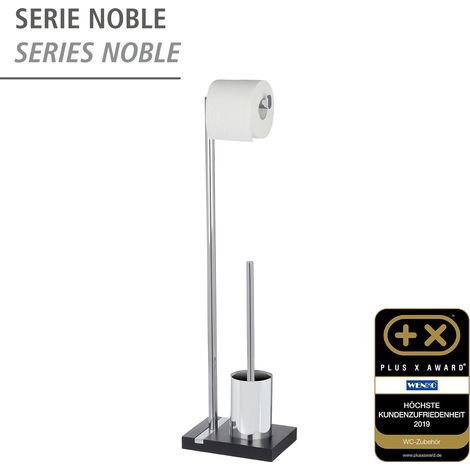 Wenko Ensemble Salle de Bain Moderne Noir 20x74x15 cm (1/5)