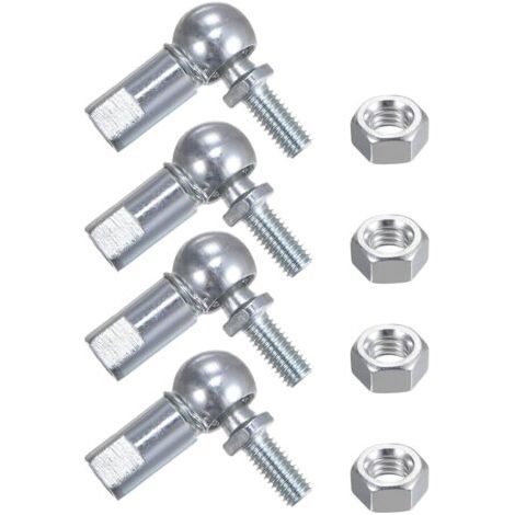 rótulas angulares CS10 M6, rosca derecha M6 x 1,0, conexión de extremo autolubricada de acero A3 (1/4)