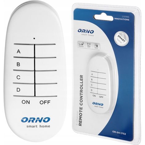 Control remoto de 4 canales para hogar inteligente - ON-SH-1752 (1/3)