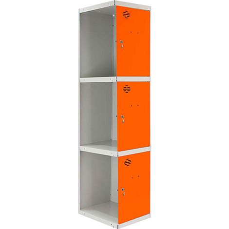 Simonrack Industrielle Garderobe orange grau 180 cm