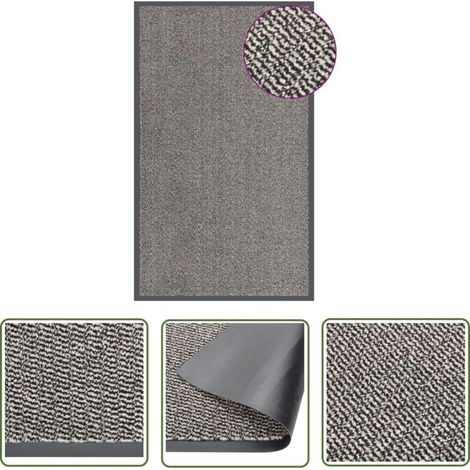 The Living Store Paillasson touffeté 90x150 cm Marron clair - Tapis D'entrée - Paillasson Intérieur - Matelas D'accueil - Tapis Absorbant - Tapis Extérieur (1/5)
