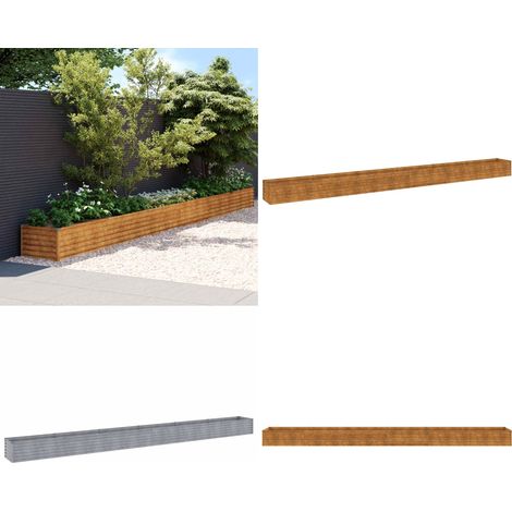 Hochbeet 580x50x36 cm Cortenstahl - Cortenstahl Hochbeet - Gartendekoration - Pflanzgefäß - Balkonbepflanzung - Rosenrost - Home & Living (1/5)