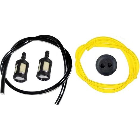 HURI 2X Filtre à Essence avec Tuyau d'essence Joint de Réservoir pour Debroussailleuse Tronconneuse Taille-Haie Tariere (1/5)