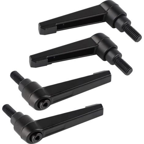 4PCS Poignées de Serrage Réglables M8, Poignée de Levier de Serrage Rapide en Acier avec 16mm Goujon (1/5)