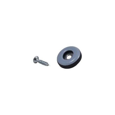 24 deslizadores de teflón con tornillos - 25 mm - redondos - deslizadores para sillas y otros muebles - Crezuo