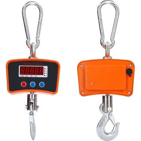 Balance électronique à crochet avec affichage numérique pour grues industrielles, capacité 1000 kg, batterie rechargeable, prise UE 100-240 V
