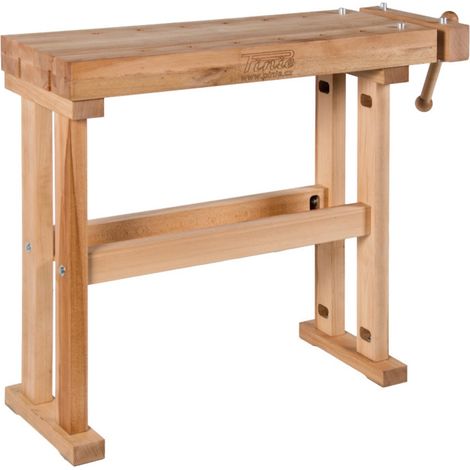 AUTRES Établi HEAVYDUTY - hêtre massif 1210 x 650 x 850 mm - plateau 80 mm - 2 presses - perçage 19 mm
