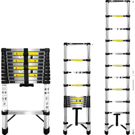 Teleskopleiter, EN131 zertifiziert, Tragfähigkeit 150kg, 3.2M Kein Haken (1/2)