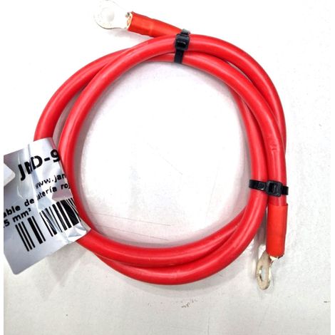 Jandei - Cable de batería rojo de 1 metro de 25 mm²