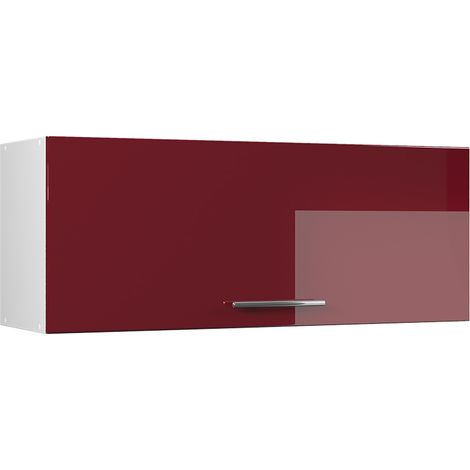 Hängeschrank Fame-Line, Bordeaux Hochglanz/Weiß, 100 cm, Vicco (1/5)
