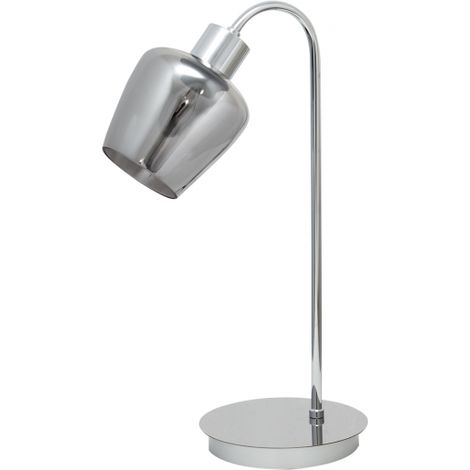 Sobremesa tulipa ahumada Soline 1xe27 Cromo Fabrilamp