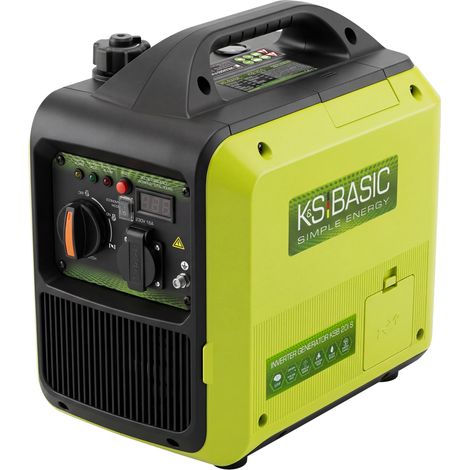 Generador inversor Könner & Söhnen KSB 20i S, 2,2 kW (potencia máxima), silencioso, pantalla LED, onda sinusoidal pura, tecnología ECO, ligero y portátil, ideal para acampadas y dispositivos electróni (1/5)